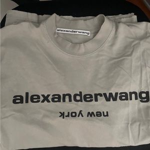 Alexander Wang T-shirt Gray Top Unisex Size L